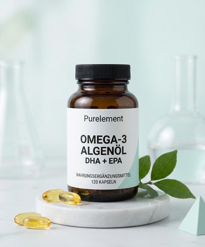 Omega-3 Algen&ouml;l DHA + EPA &middot; Kapseln
